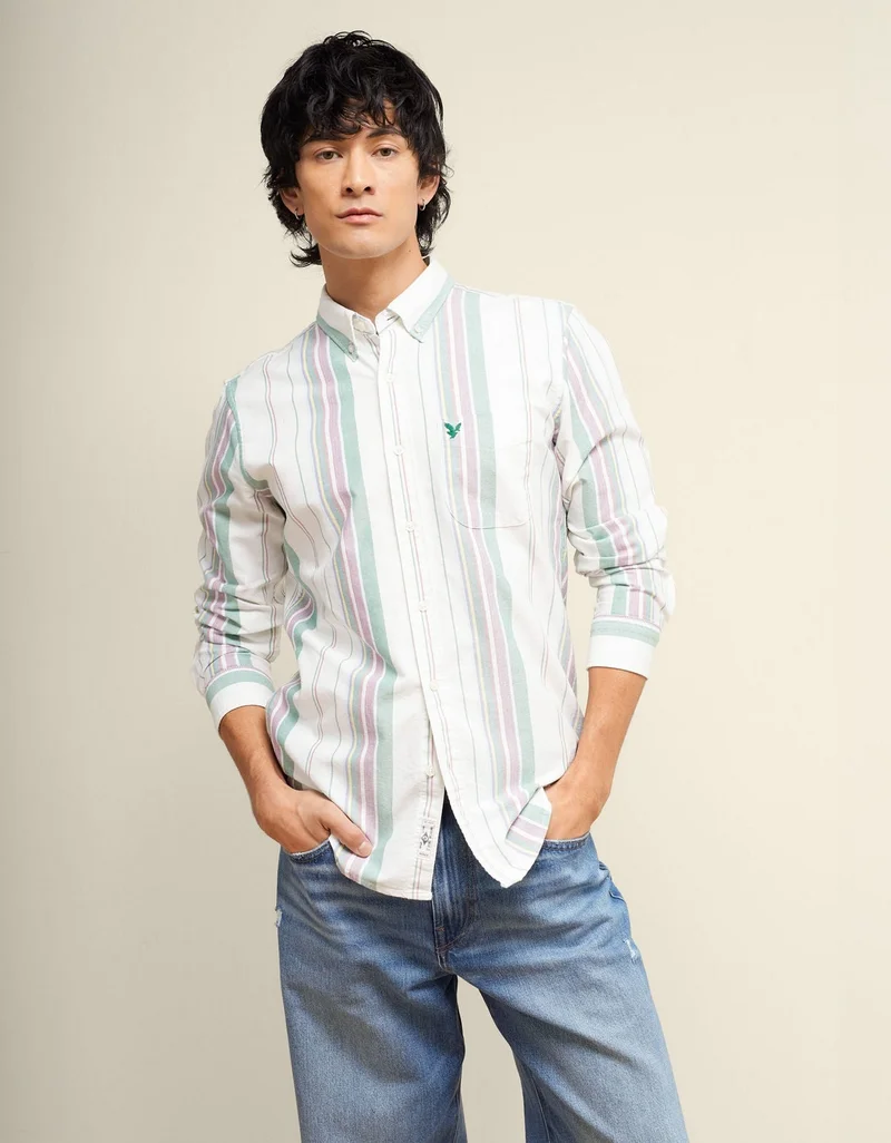 American Eagle AE Slim Fit Everyday Oxford Button-Up Shirt