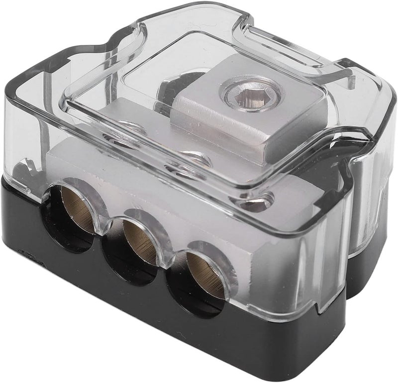 [Nationwide popular] Drfeify Power Distribution Block Zinc Alloy and ABS 3 Way Power Distributor Block 1 X 0GA in 3 X 4GA Out for Car Audio Systems Ground Distribution Universal Fit Bulk storage easy optimized build On-demand local restock Growing order stock support Season change compatible build Major city pickup option Year round in stock Multi purpose use Trusted all-purpose quality Upgraded simple practical design Solid anti-deform Special bargain price Easy for adults & kids Licensed warehouse stored goods Long term use design Comfy family pick Elegant upgraded practical design Customer exclusive price Diverse requirement fit Scheduled warehouse deliver Full land route delivery Competitive price Full buyer satisfaction Great for home & trips All condition fit - Image 2