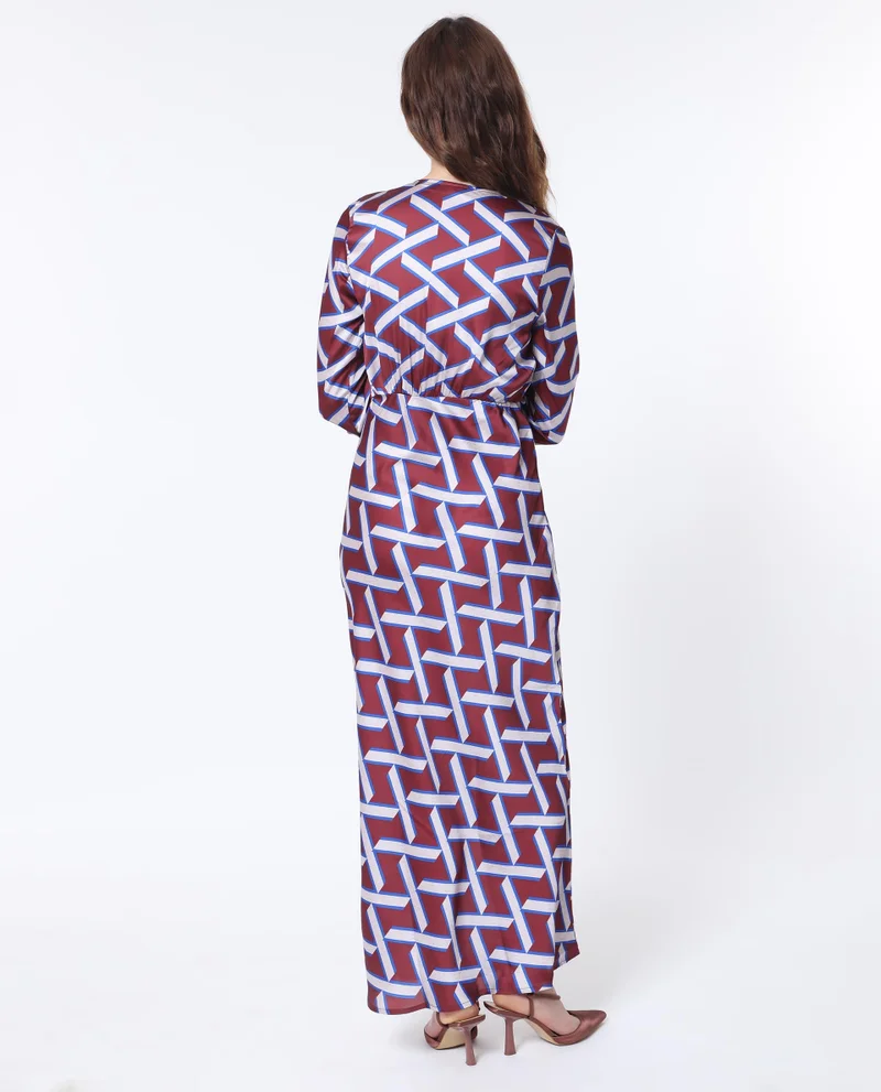 Rareism Women's Contemporary Geometry Maxi Dress