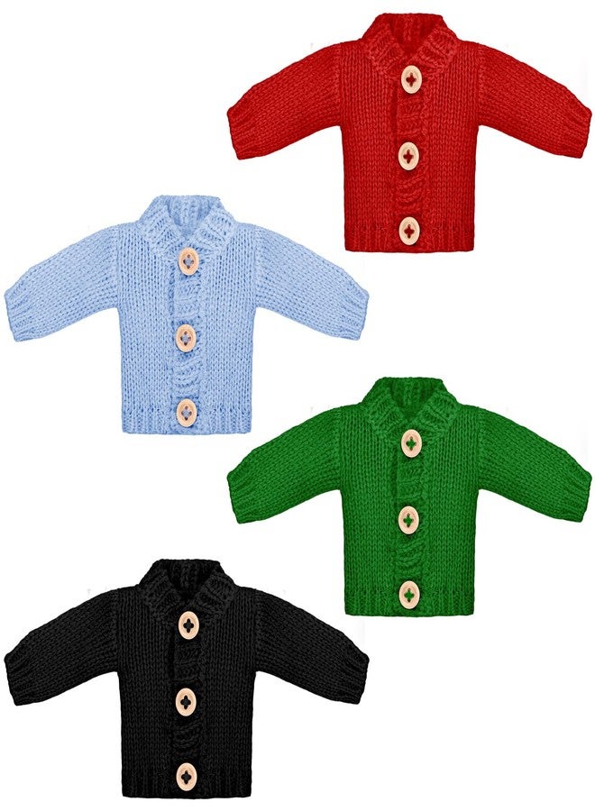 Bencailor 4 Pcs 11.5 Inch Doll Clothes Spring Sweater Hoodie 11.5 Inch Doll Accessories Sweater Set Clothing Decor(Classic Color) - Image 1