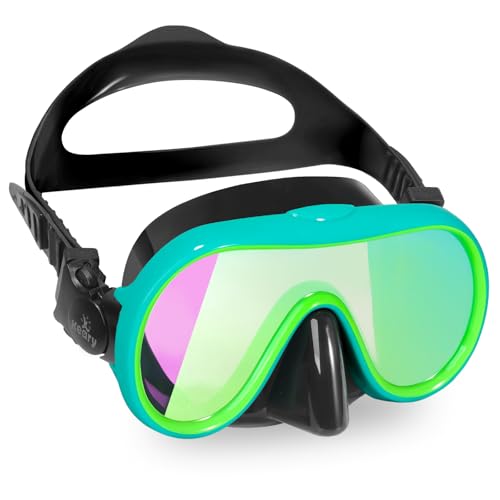 Keary Kids Swim Goggles with Nose Cover Swimming Goggles for Kids 6-14 8-12 Age 4-7 3-6 3-5 Swim Mask for Toddler Boys Girls Youth Child Anti Fog UV Protection Pool Water Glasses Underwater Goggles - Image 1