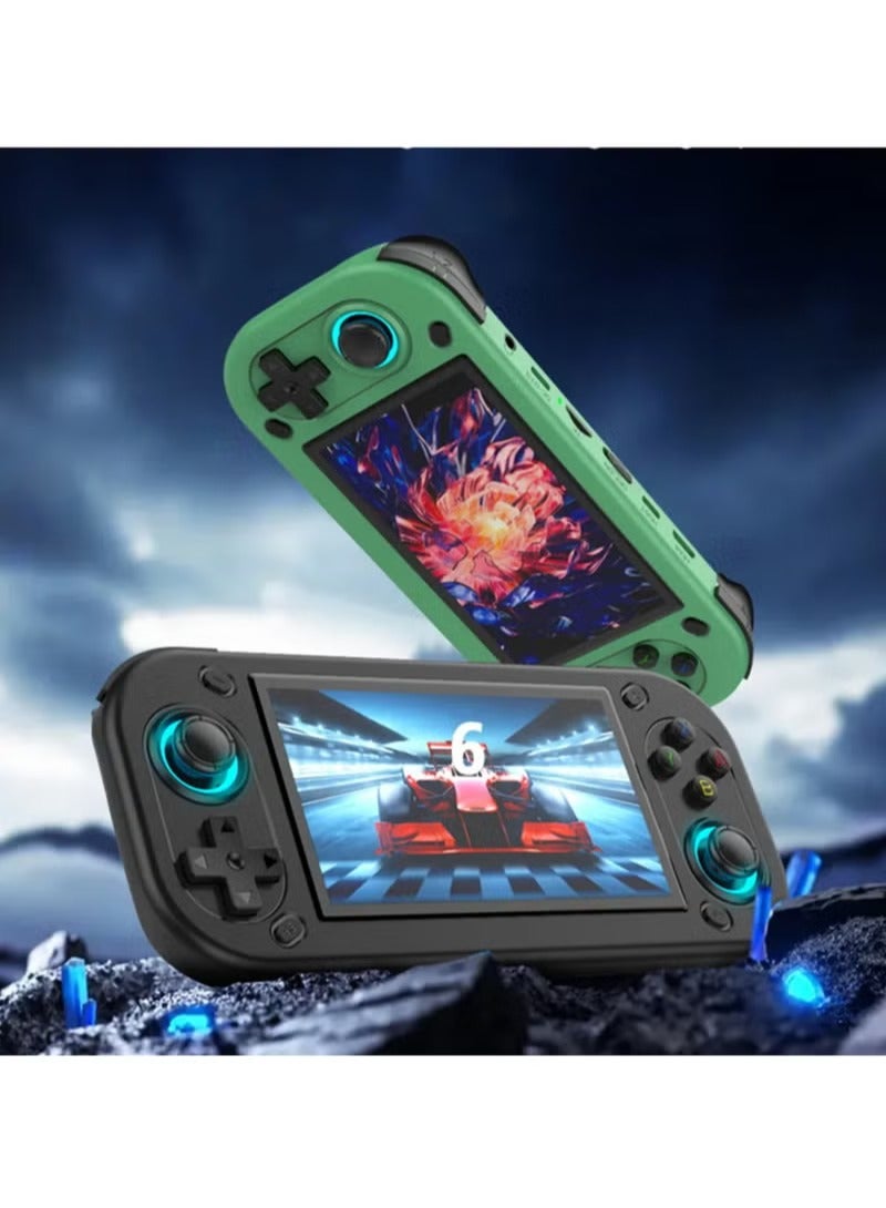 بلو فاير جهاز ألعاب محمول ريترو R43S – شاشة IPS عالية الدقة 4.3 بوصة، أكثر من 10,000 لعبة كلاسيكية مدمجة، إخراج HDMI للتلفاز، نظام لينكس مفتوح المصدر، معالج رباعي النواة وذاكرة 4GB RAM، سعة تخزين 64GB/128GB قابلة للتوسيع، بطارية 2000mAh، شحن Type-C، دعم محاكيات PS1/N64/GBA/SNES/NES/MAME/NeoGeo/PSP، جهاز ألعاب جيبي مثالي للأطفال والكبار - Image 3