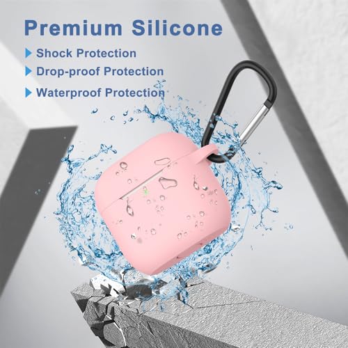 Meliya Case for AirPods 4 (2024), Wireless Charging, Powerful Drop Protection, Tough Magnetic Cover with Cleaning Pen for Apple AirPods 4th Generation- Pink - Image 3