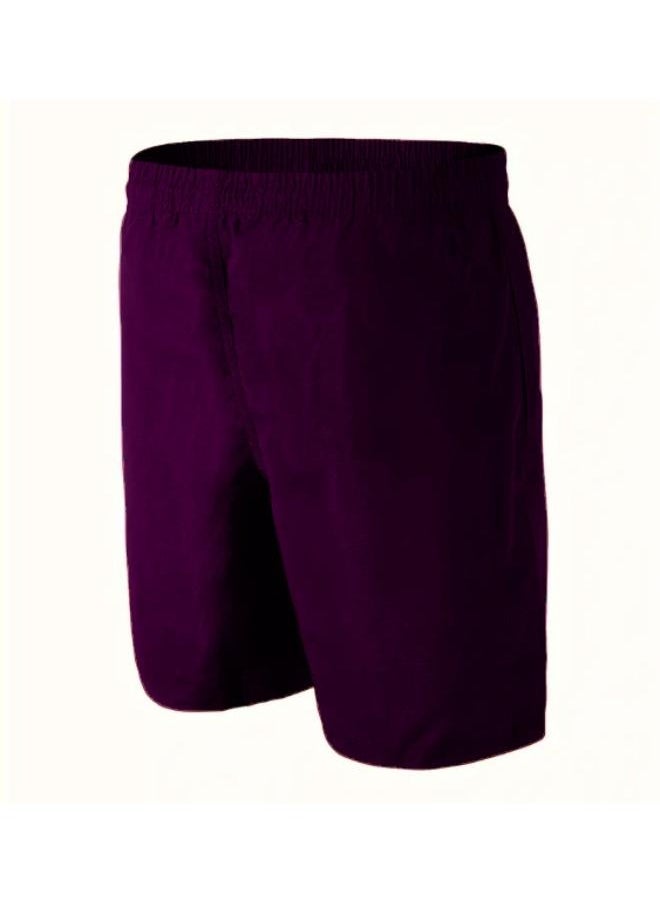 Casual Elastic Waist Drawstring Summer Pool Beach Shorts Linen for Men KU268  - Image 2