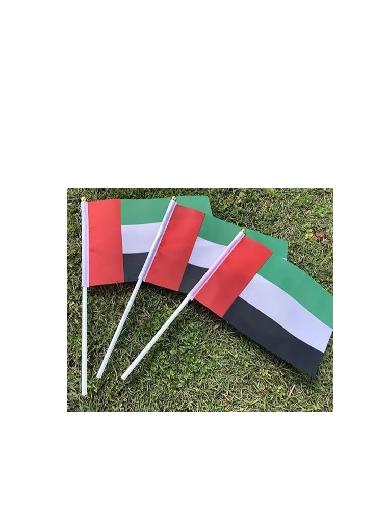 Generic 10pcs Flags With Pole Stick Handheld Flags World Country Representative Flags National Teams Flags in Hand, Decroations Flags for Match, Football Party, Restaurant, Bar Decoration, National Day Celebration  - Image 2