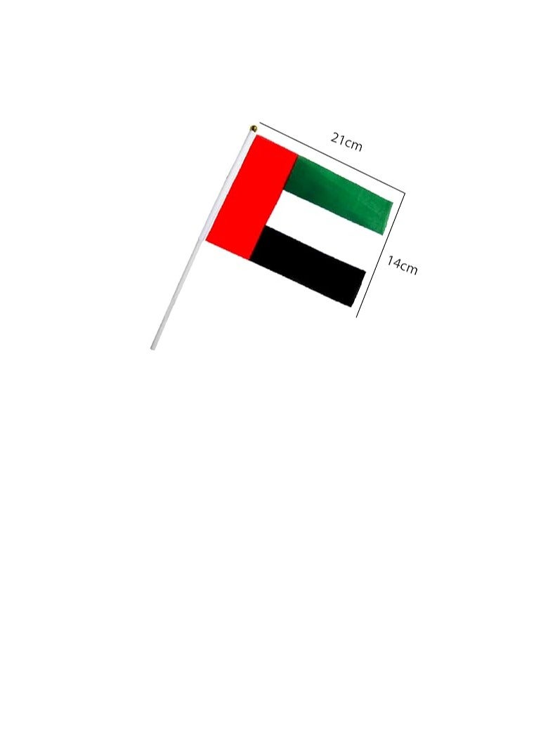 Generic 10pcs Flags With Pole Stick Handheld Flags World Country Representative Flags National Teams Flags in Hand, Decroations Flags for Match, Football Party, Restaurant, Bar Decoration, National Day Celebration  - Image 4