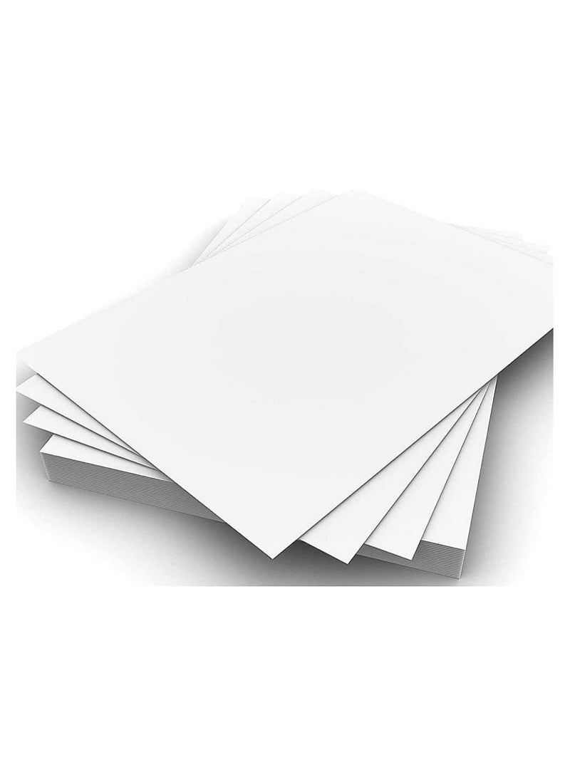 Generic Blank White Cards, 300GSM 50 Sheets A4 Size Cardstock Premium Thick Paper Printer Arts Craft Card  - Image 1