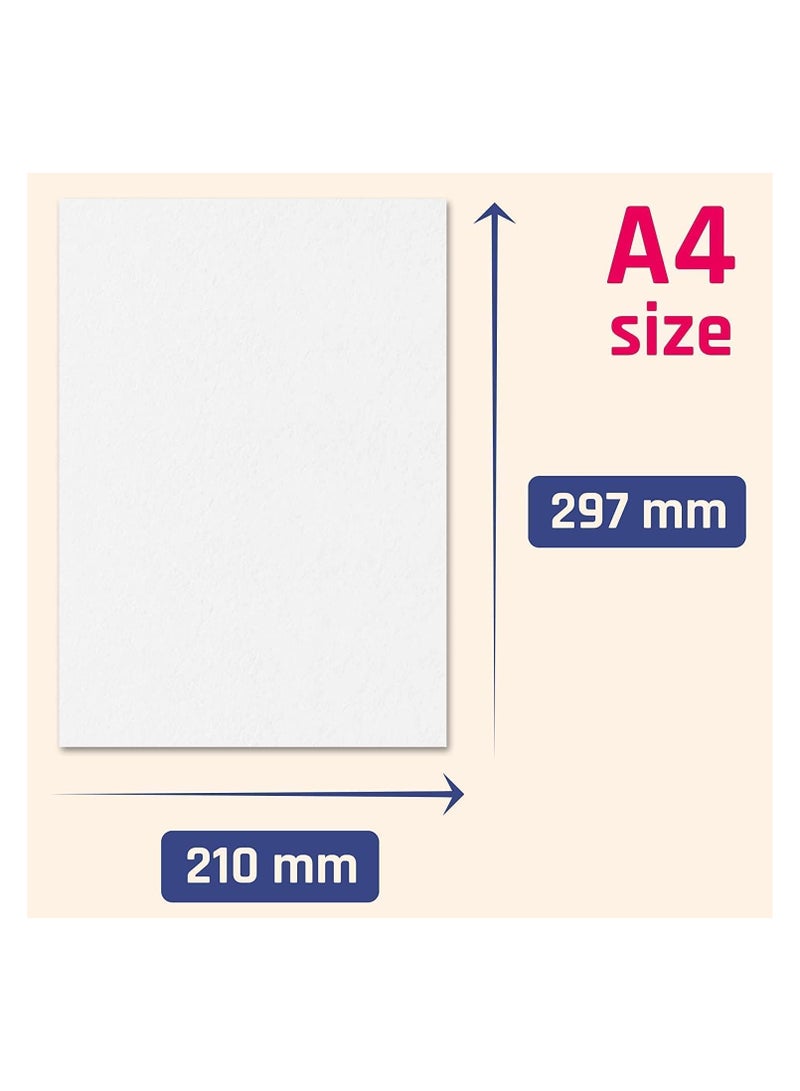 Generic Blank White Cards, 300GSM 50 Sheets A4 Size Cardstock Premium Thick Paper Printer Arts Craft Card  - Image 3