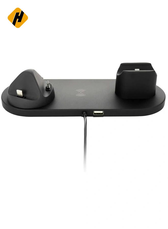 HuHa 6-in-1 Wireless Charging Stand for iPhone/Android/Type-C with USB Port, Charger Dock Station for Apple Watch/AirPods/Samsung/Huawei/LG/HTC  - Image 5