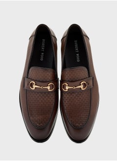 Robert Wood Weave Detail Formal Loafers  - Image 4