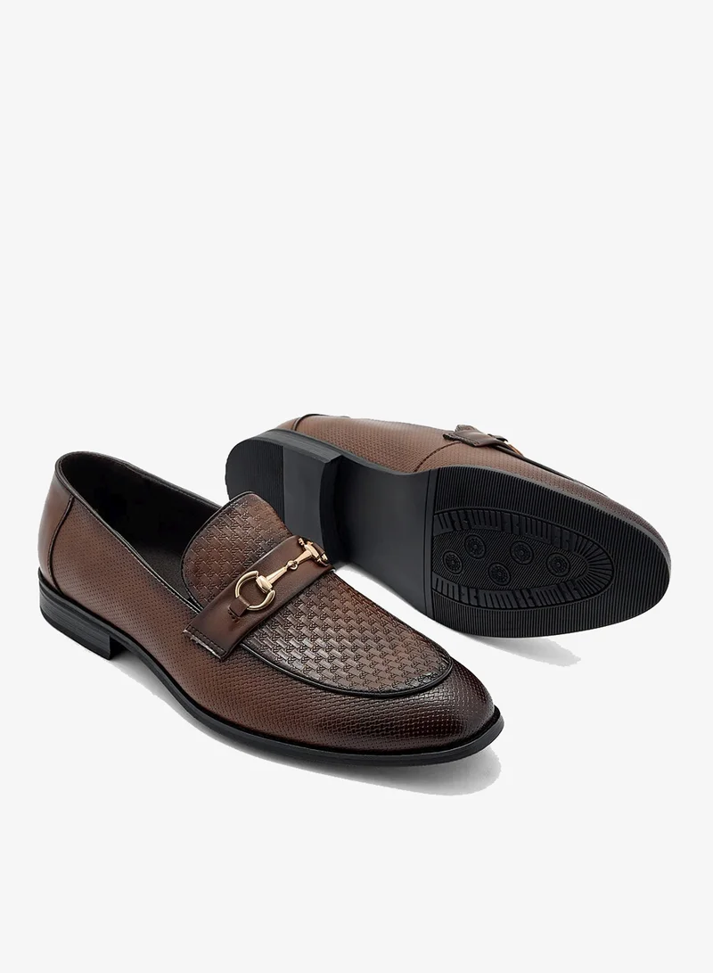 Robert Wood coffee Weave Detail Formal Loafers for Men | Best Price UAE