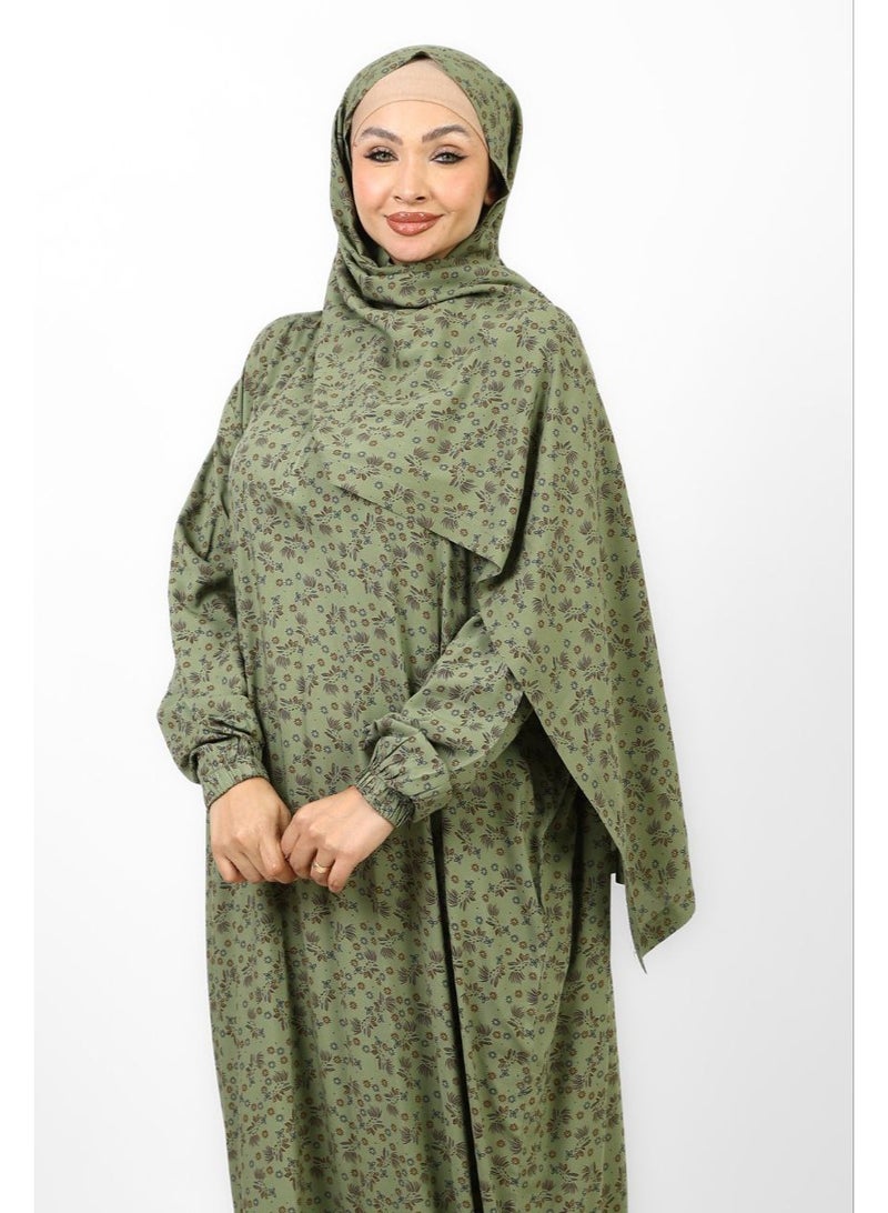 "Olivia" Sage Green Viscose Isdal – Modern Design & Everyday Comfort - Image 2