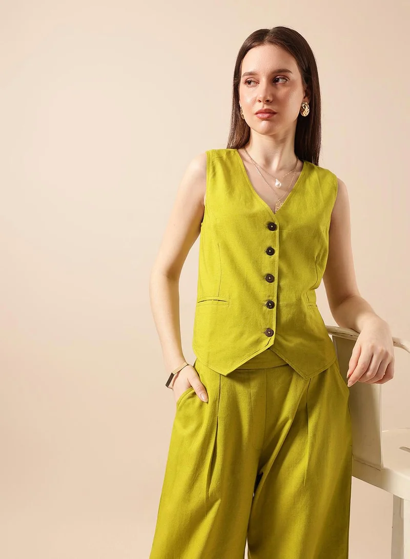 آي شين Comfy Avacado Straight Co-Ords