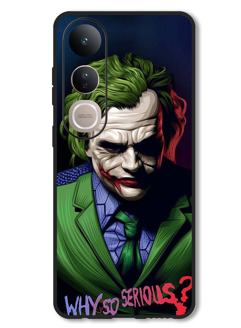 Theodor Case Compatible with Vivo V50 Lite Protection Shockproof Bumper Cover Why So Serious - Image 1