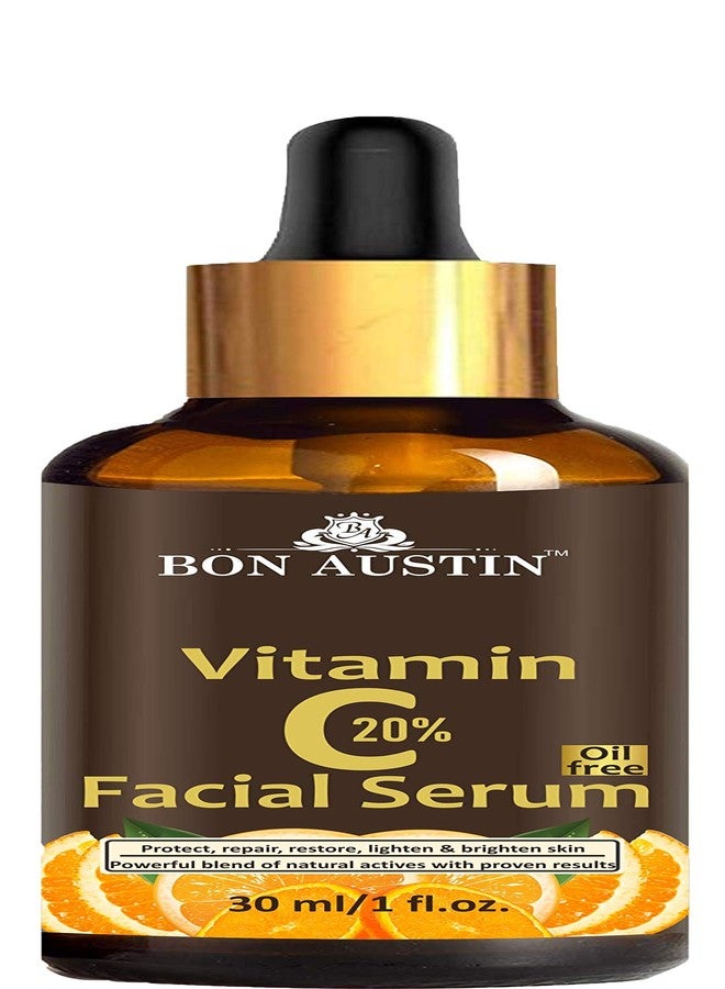 Bon Austin Vitamin C 20% Oil Free Facial Serum- To Protect, Restore, Repair, Lighten & Brighten Skin(30 ml) - Image 1
