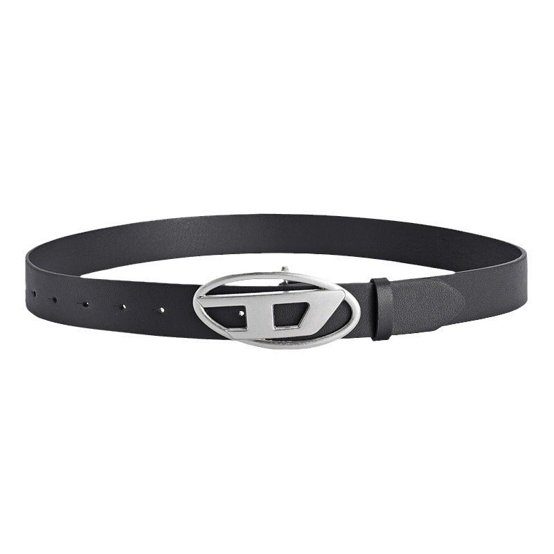 Trendy Unisex Denim Belt Casual Korean Black 1203 Black