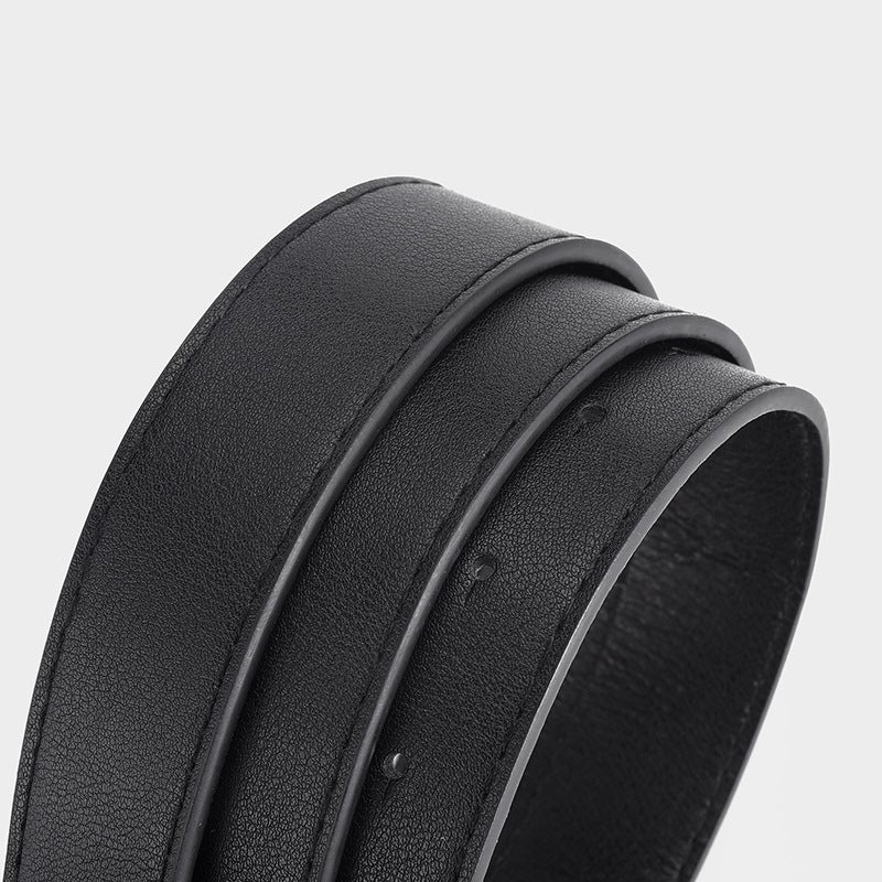 Trendy Unisex Denim Belt Casual Korean Black 1203 Black