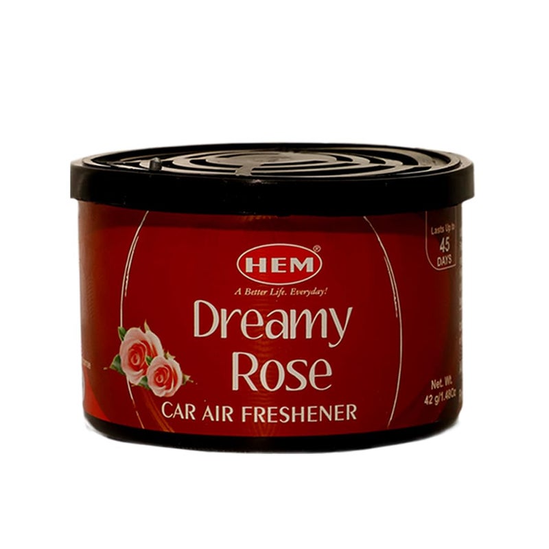 HEM Dreamy Rose Car Air Freshener - 42g | Natural Car Perfume | Refreshing & Long-Lasting Fragrance | Easy to Use & Compact Design that Perfectly Fits | Ideal for On-the-Go Air Freshening - Image 1
