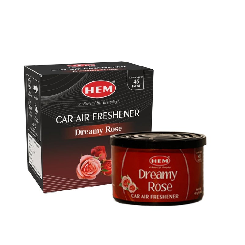 HEM Dreamy Rose Car Air Freshener - 42g | Natural Car Perfume | Refreshing & Long-Lasting Fragrance | Easy to Use & Compact Design that Perfectly Fits | Ideal for On-the-Go Air Freshening - Image 3