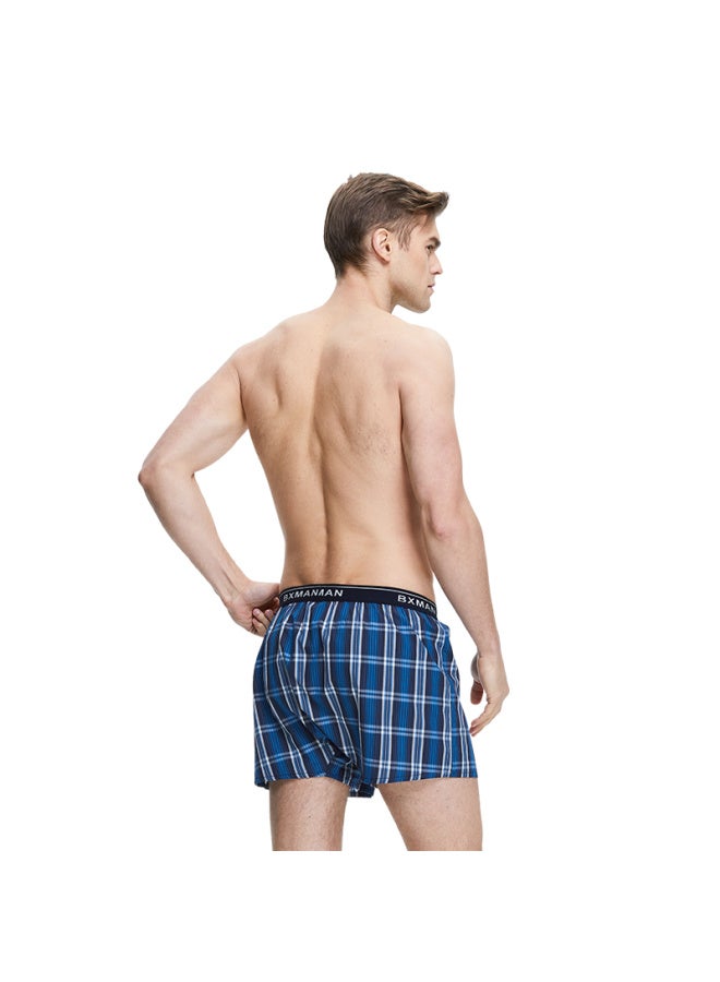 Bxman Loose Men's Underwear, Men's Boxer Briefs, Pure Cotton Woven Aro Pants, Sleepwear, 3-pack Ew212223, 170m - Image 4