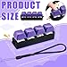 Ferreve 2 Pcs Keyboard Fidget Toys Fidget Clicker Keyboard FourButton Clicker Keychain Button ADHD Stress Relief Gifts for Adult to Relief Stress Pass The TimePurple - Image 4