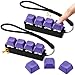 Ferreve 2 Pcs Keyboard Fidget Toys Fidget Clicker Keyboard FourButton Clicker Keychain Button ADHD Stress Relief Gifts for Adult to Relief Stress Pass The TimePurple - Image 2