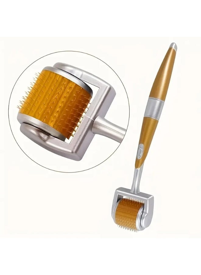 Red Blossom Premium Titanium Derma Roller 0.5MM  for Face & Body – Microneedle Skin Rejuvenation Tool for Anti-Aging, Wrinkle Reduction, Acne Scar & Hair Growth Therapy - Image 1