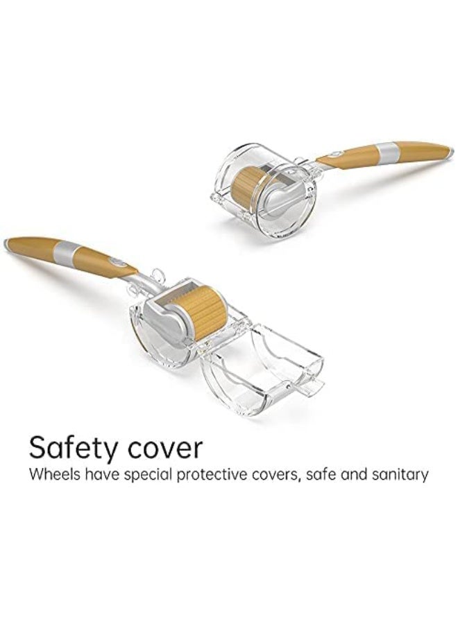 Red Blossom Premium Titanium Derma Roller 0.5MM  for Face & Body – Microneedle Skin Rejuvenation Tool for Anti-Aging, Wrinkle Reduction, Acne Scar & Hair Growth Therapy - Image 3