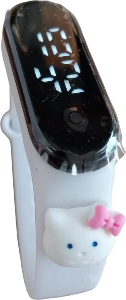 Dzc Kuzenler Avm Dzc Cousins ​​Avm LED Touch Screen Waterproof Digital Children and Youth Wristwatch with Hello Kitty Figure (They Are Not Smart)