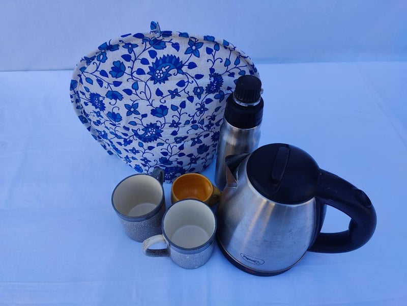 Malan Bai Mandala Tea Cozy Cover Hand Block Winter Tea Cozy Cotton Tea Kettle Warmer Pot Cover Hot Coffee Cover Handamde Kitchen Décor Brand: Malan Bai - Image 3
