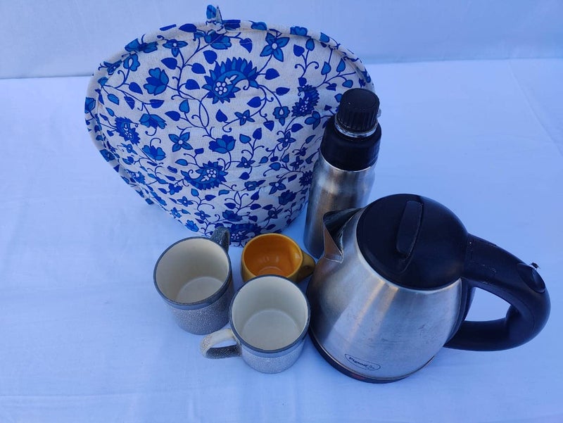 Malan Bai Mandala Tea Cozy Cover Hand Block Winter Tea Cozy Cotton Tea Kettle Warmer Pot Cover Hot Coffee Cover Handamde Kitchen Décor Brand: Malan Bai - Image 5