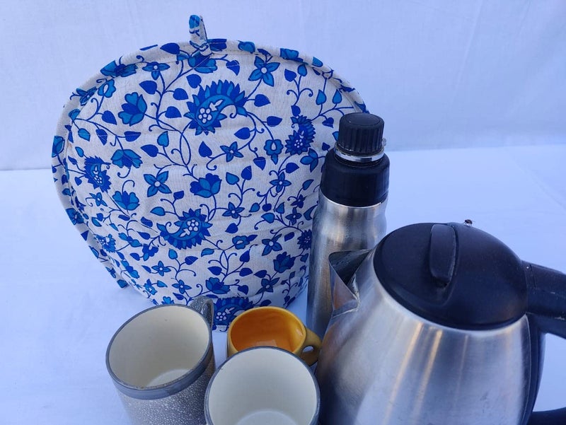 Malan Bai Mandala Tea Cozy Cover Hand Block Winter Tea Cozy Cotton Tea Kettle Warmer Pot Cover Hot Coffee Cover Handamde Kitchen Décor Brand: Malan Bai - Image 4