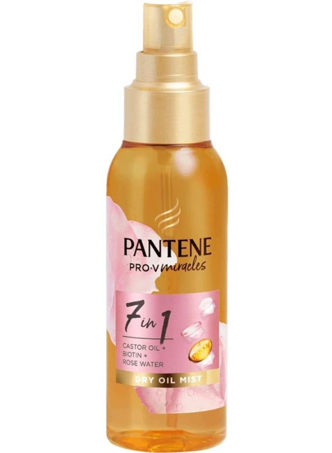 Pantene Pro-V Miracles 7-in-1 Weightless Hair Oil Spray with Castor Oil + Biotin + Rose Water 100 ml 