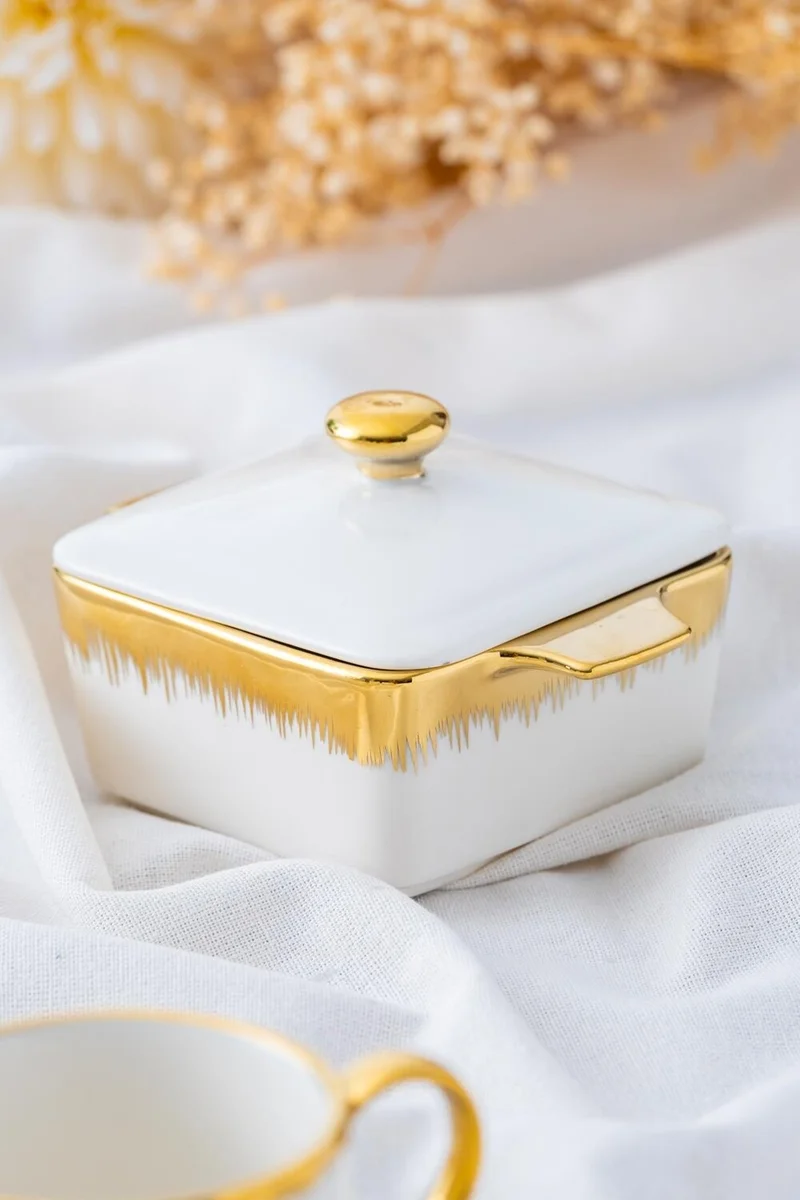 Acar Acar Safira Porcelain Presentation Bowl with Lid