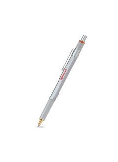 Rotring Rotring 800 Retractable Ballpoint Pen, Medium Point, Silver  - Image 1