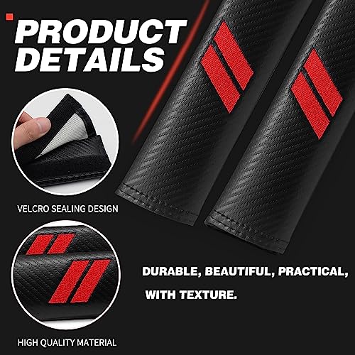 GZSH 2 PCS Seatbelt covers for Dodge Accessories Seat Belt Pad Compatible for Dodge Charger Durango Challenger Journey Seat Belt Covers for Adults Car Seat Belt Cover Seat Belt Cushion Leather Seat Belt - Image 2