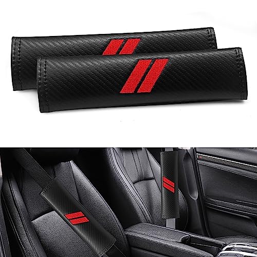 GZSH 2 PCS Seatbelt covers for Dodge Accessories Seat Belt Pad Compatible for Dodge Charger Durango Challenger Journey Seat Belt Covers for Adults Car Seat Belt Cover Seat Belt Cushion Leather Seat Belt - Image 1
