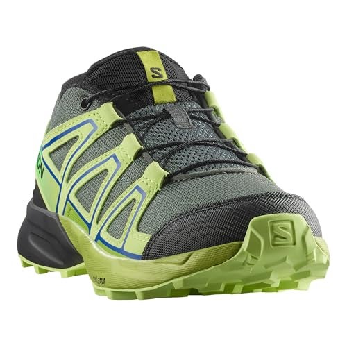 Salomon Unisex Junior’s Speedcross Trail Running Shoes for Kids - Urban Chic/Sharp Green/Dark Citron - 2 - Image 3