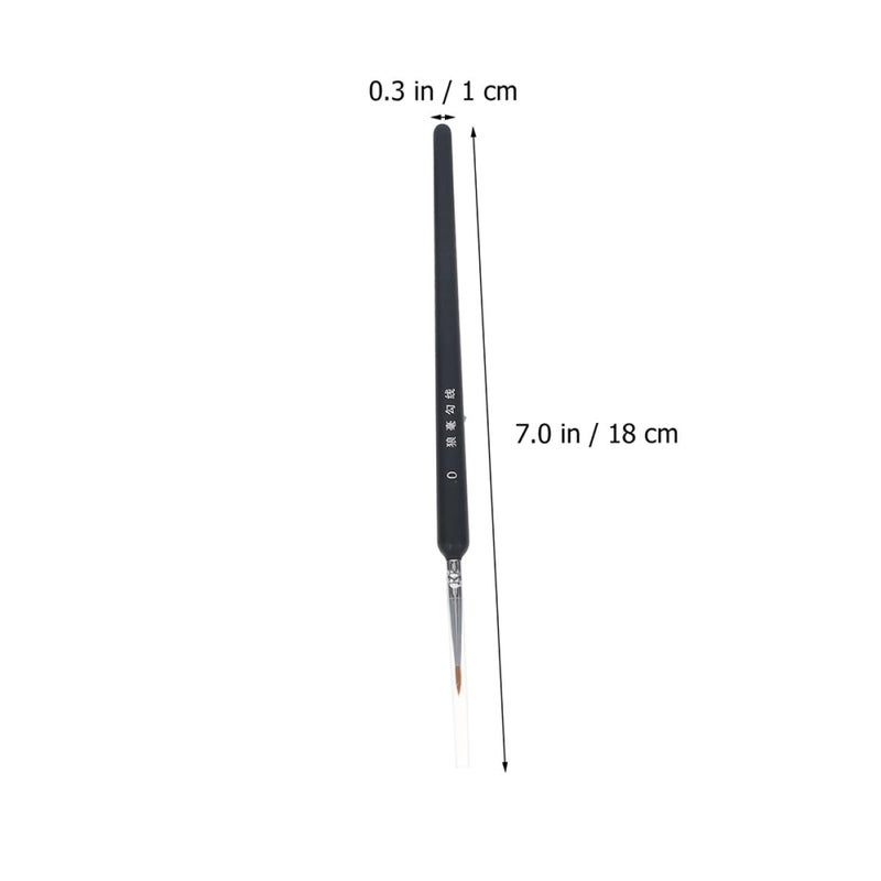 9pcs Wolf Hair Liner Paintbrush Set Professional Art Brushes for Watercolor and Oil Painting - Image 3