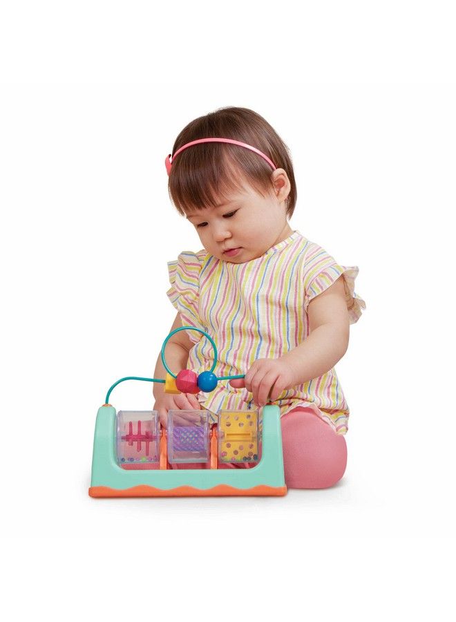 B. Baby Activity Station Interactive Baby Toy Bead Maze Balls Spinners Sensory Toys For Babies 6 Months + Spin Rattle & Roll Mint - Image 1