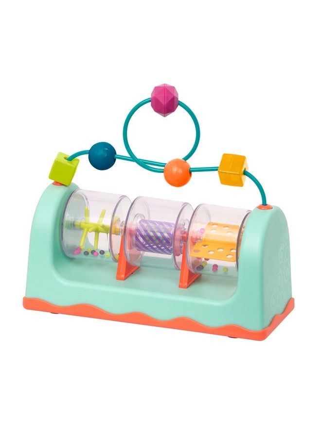 B. Baby Activity Station Interactive Baby Toy Bead Maze Balls Spinners Sensory Toys For Babies 6 Months + Spin Rattle & Roll Mint - Image 3