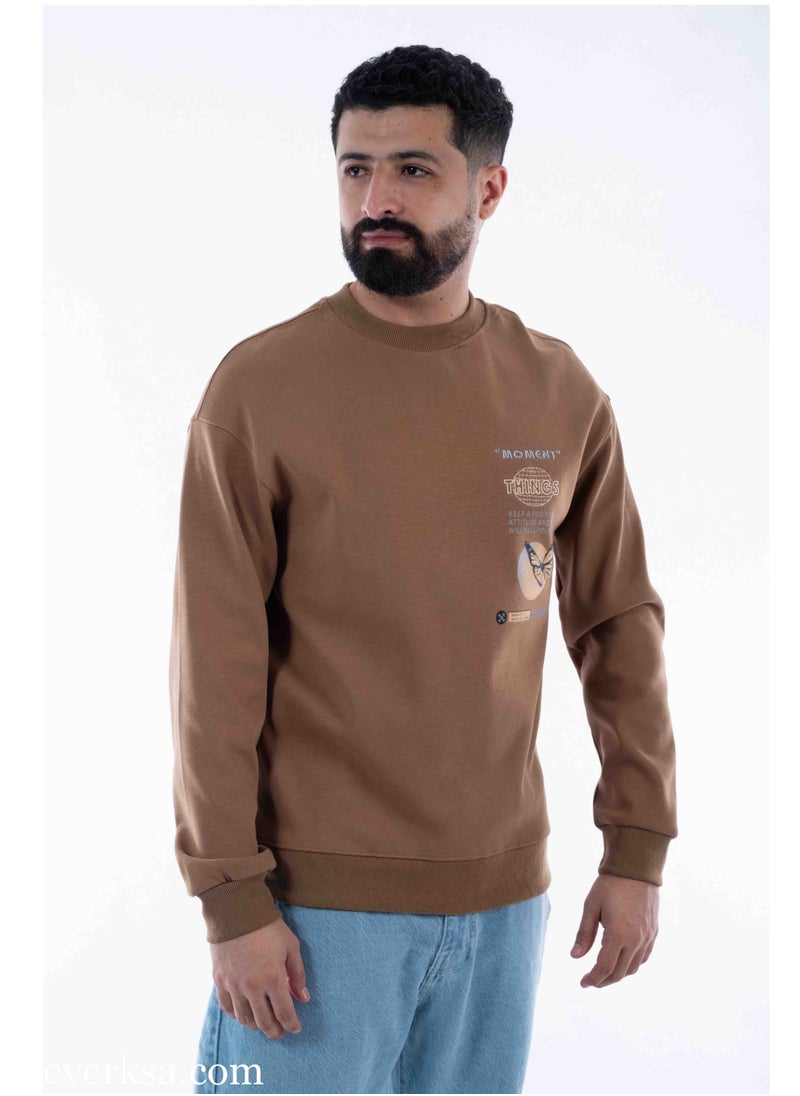 Everest Brown Men's Sweater  - Image 1