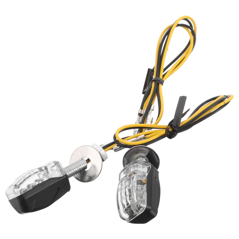 2 Pcs Motorcycle Turn Signals: High Brightness Indicators - Universal Motorcycle Turn Signal Lights Easy Installation For Motorbike - Image 5