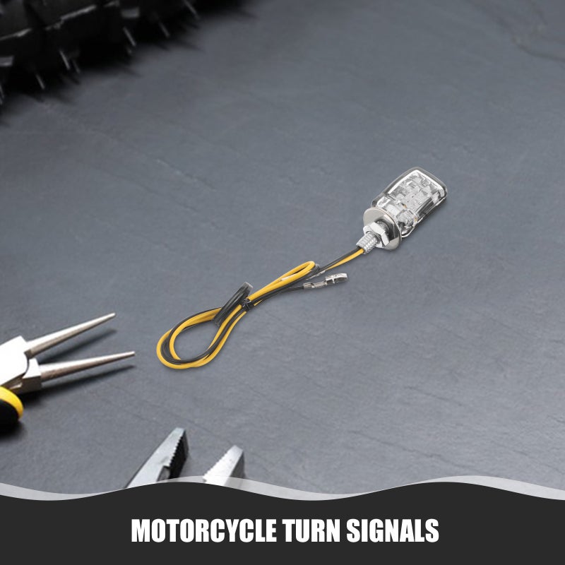 2 Pcs Motorcycle Turn Signals: High Brightness Indicators - Universal Motorcycle Turn Signal Lights Easy Installation For Motorbike - Image 4