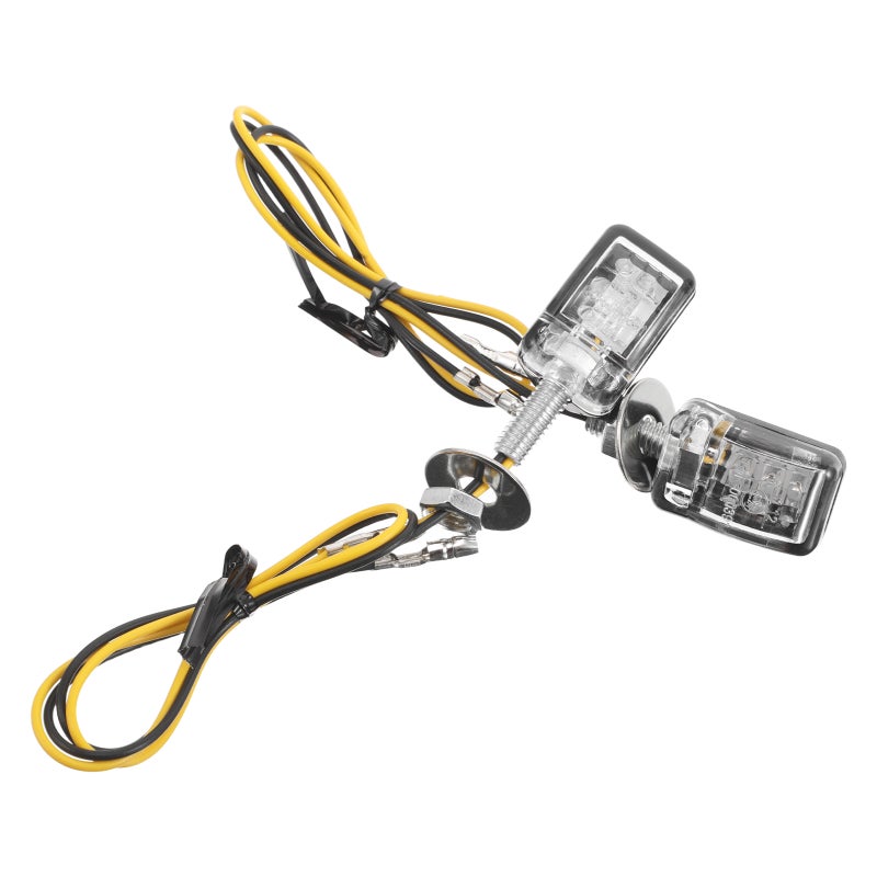 2 Pcs Motorcycle Turn Signals: High Brightness Indicators - Universal Motorcycle Turn Signal Lights Easy Installation For Motorbike - Image 1