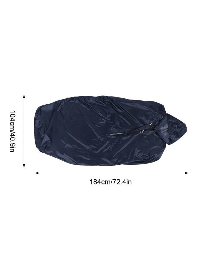 Estink Premium Nylon Wheelchair Rain Coat, Waterproof Reusable Multi-Use Washable Hooded Rain Poncho, for Adult Men Women, Black, M - Image 4
