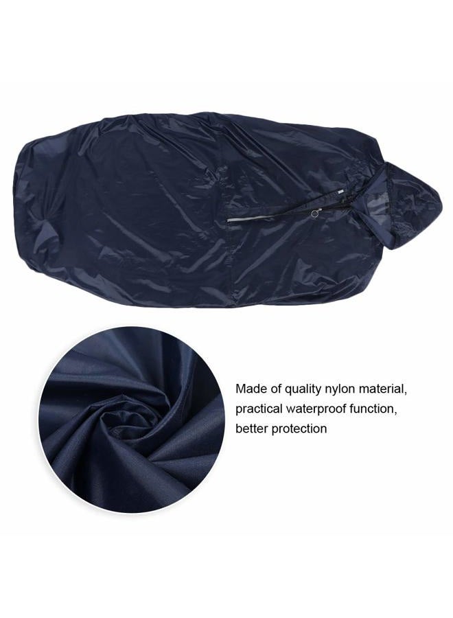 Estink Premium Nylon Wheelchair Rain Coat, Waterproof Reusable Multi-Use Washable Hooded Rain Poncho, for Adult Men Women, Black, M - Image 5