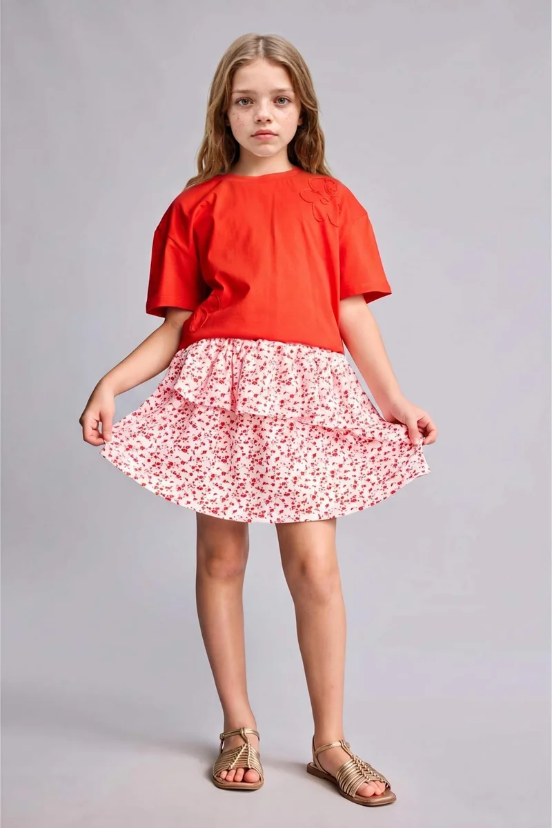 ديفاكتو Girl Regular Fit Mini Skirt