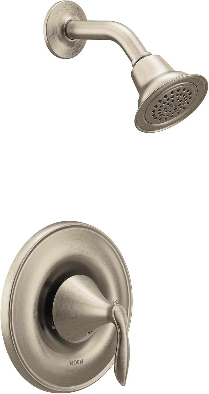 Moen T2132EPBN Eva Collection One Handle Posi-Temp Eco-Performance Shower Trim Kit in Brushed Nickel - Image 1