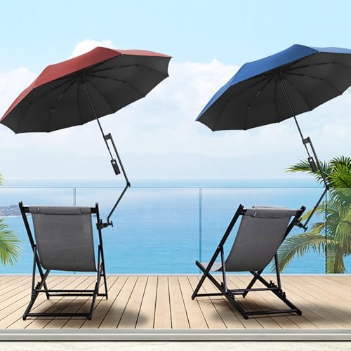 XLINGZA UPF 50 Beach Umbrella with Adjustable Universal Clamp - Image 3